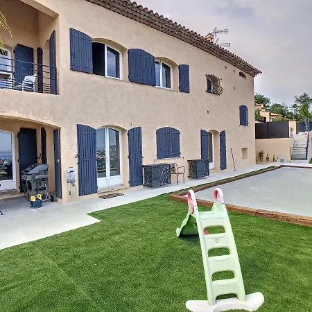 Amazing Sea View Near Cannes, Pool, 5 Bedrooms, 4 Bathrooms Villa *