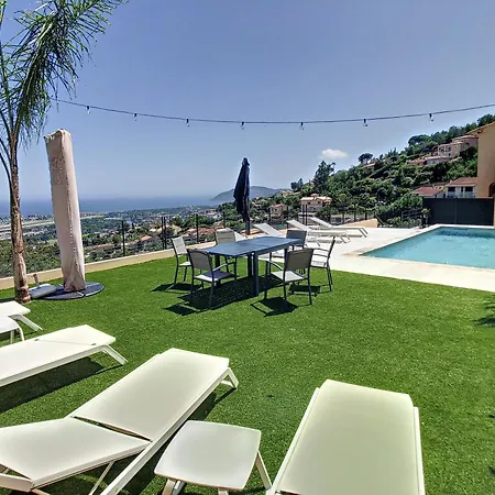 Villa Amazing Sea View Near Cannes, Pool, 5 Bedrooms, 4 Bathrooms